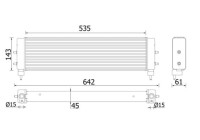Oil Cooler, engine oil BEHR *** PREMIUM LINE ***