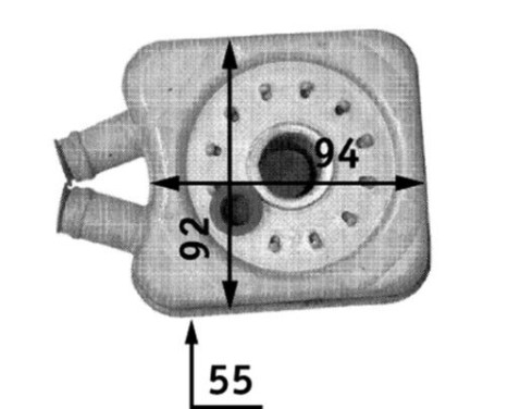 Oil Cooler, engine oil BEHR