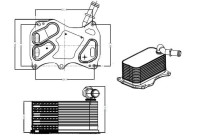 Oil Cooler, engine oil EASY FIT