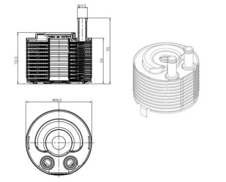 Oil Cooler, engine oil EASY FIT, Image 2