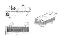 Oil Cooler, engine oil EASY FIT