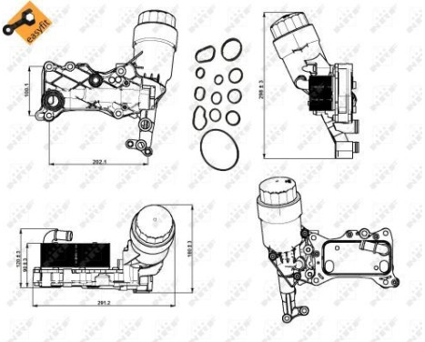 Oil Cooler, engine oil EASY FIT, Image 5