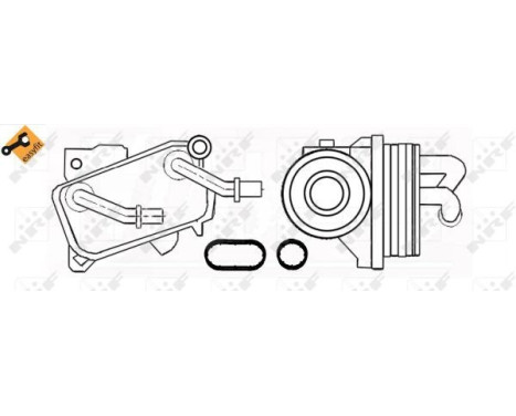 Oil Cooler, engine oil EASY FIT, Image 5