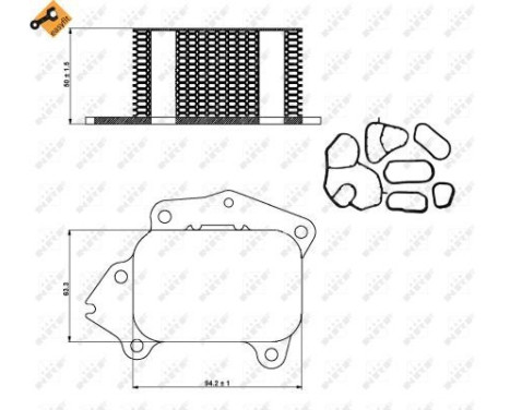 Oil Cooler, engine oil EASY FIT, Image 5