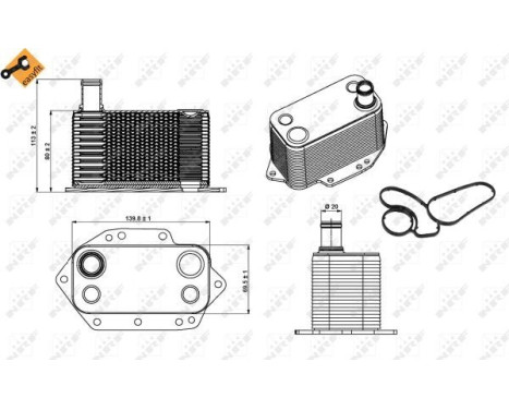 Oil Cooler, engine oil EASY FIT, Image 5