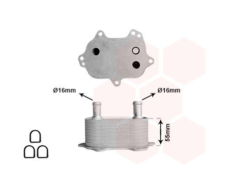 Oil Cooler, engine oil *** IR PLUS ***