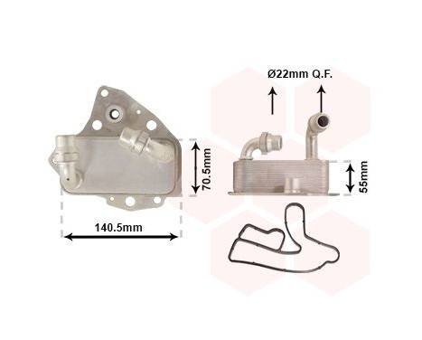 Oil Cooler, engine oil *** IR PLUS ***