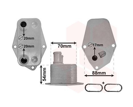 Oil Cooler, engine oil *** IR PLUS ***