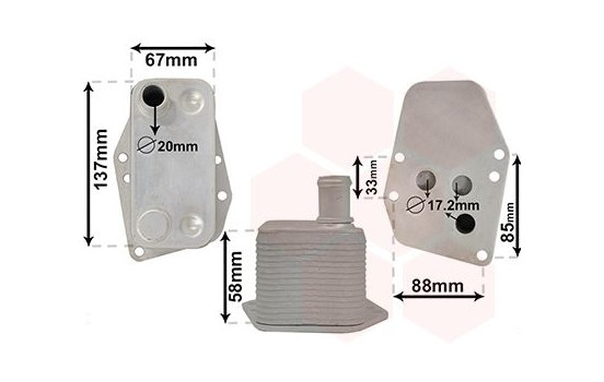 Oil Cooler, engine oil *** IR PLUS ***