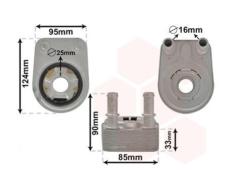 Oil Cooler, engine oil *** IR PLUS ***
