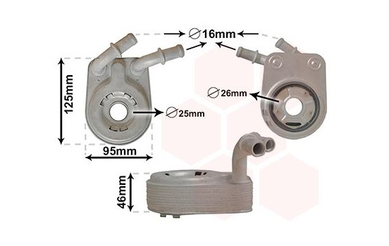 Oil Cooler, engine oil *** IR PLUS ***