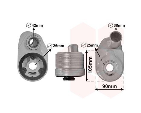 Oil Cooler, engine oil *** IR PLUS ***