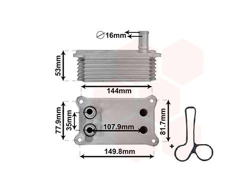 Oil Cooler, engine oil *** IR PLUS ***