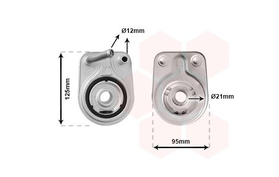 Oil Cooler, engine oil *** IR PLUS ***
