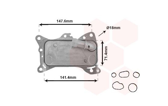 Oil Cooler, engine oil *** IR PLUS ***