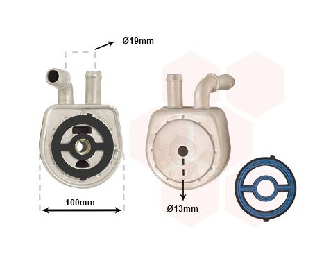 Oil Cooler, engine oil *** IR PLUS ***, Image 2