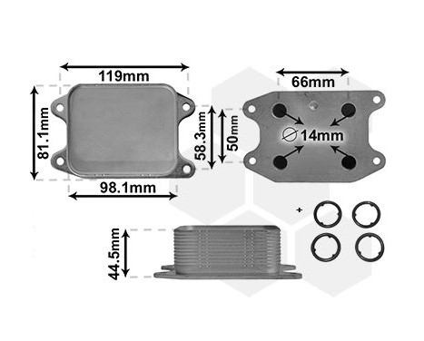 Oil Cooler, engine oil