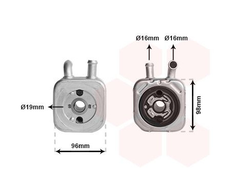 Oil Cooler, engine oil, Image 2