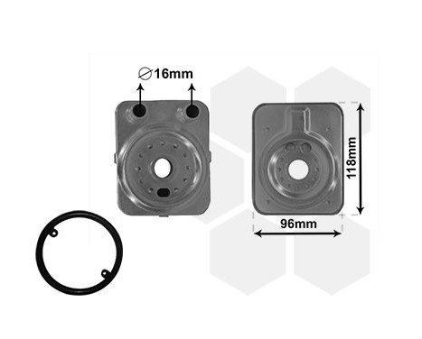 Oil Cooler, engine oil, Image 2