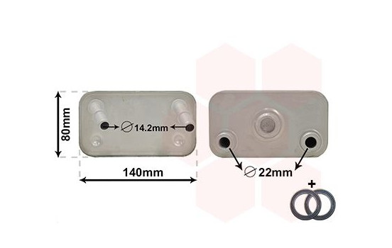 Oil Cooler, engine oil, Image 2