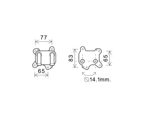 Oil Cooler, engine oil, Image 2