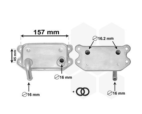 Oil Cooler, engine oil, Image 2