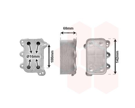 Oil Cooler, engine oil, Image 2