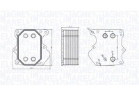 Oil cooler, engine oil