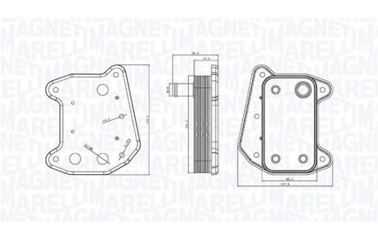 Oil cooler, engine oil