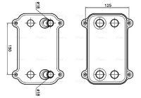 Oil cooler, engine oil