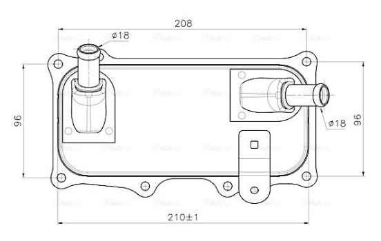 Oil cooler, engine oil