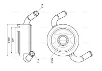 Oil cooler, engine oil