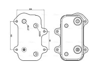 Oil cooler, engine oil