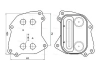 Oil cooler, engine oil