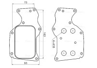 Oil cooler, engine oil