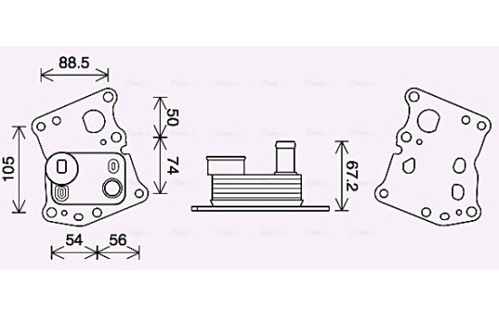 Oil Cooler, engine oil