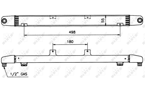 Oil cooler, engine oil