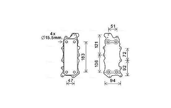 Oil Cooler, engine oil