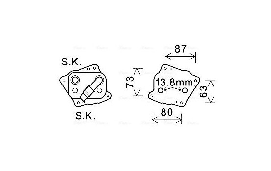 Oil Cooler, engine oil