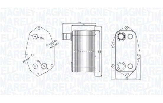 Oil cooler, engine oil
