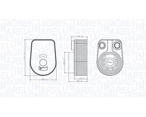 Oil cooler, engine oil