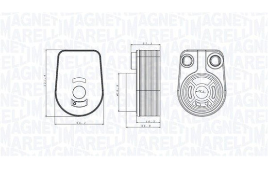 Oil cooler, engine oil