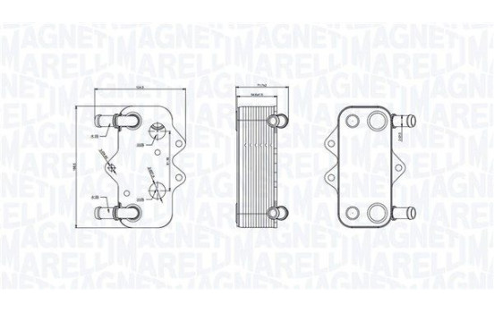 Oil cooler, engine oil