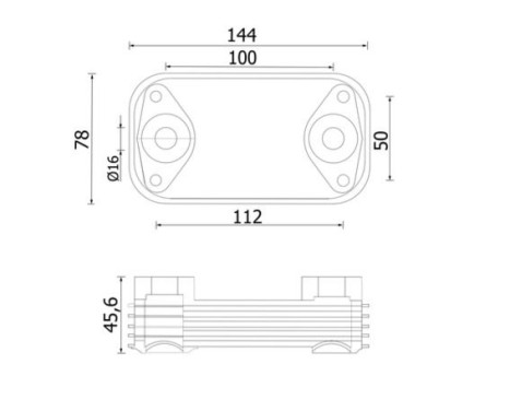 Oil cooler, engine oil