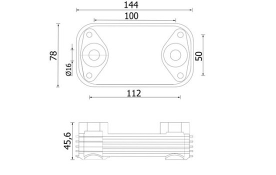 Oil cooler, engine oil