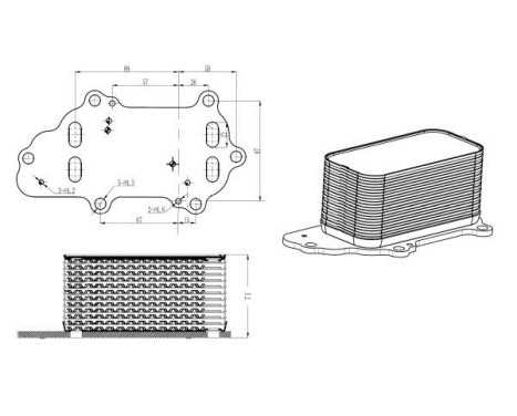 Oil Cooler, engine oil, Image 5