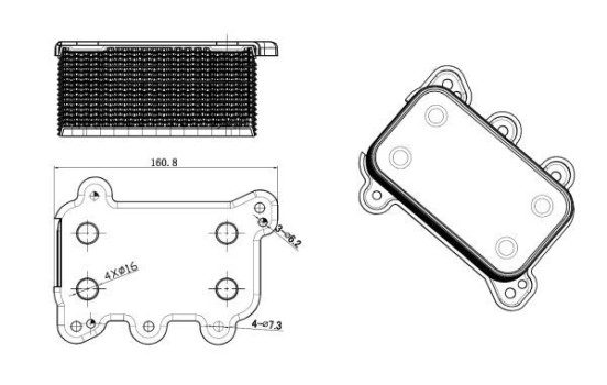 Oil Cooler, engine oil, Image 4