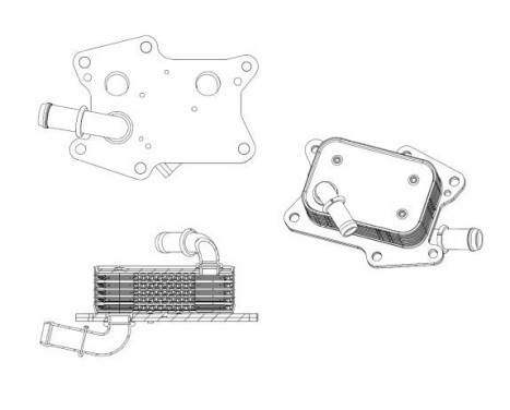 Oil Cooler, engine oil, Image 5