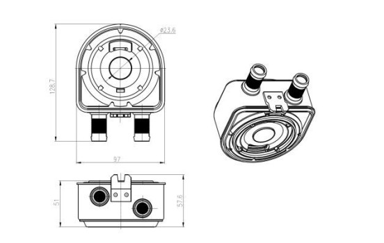 Oil Cooler, engine oil