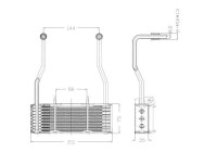 Oil cooler, engine oil